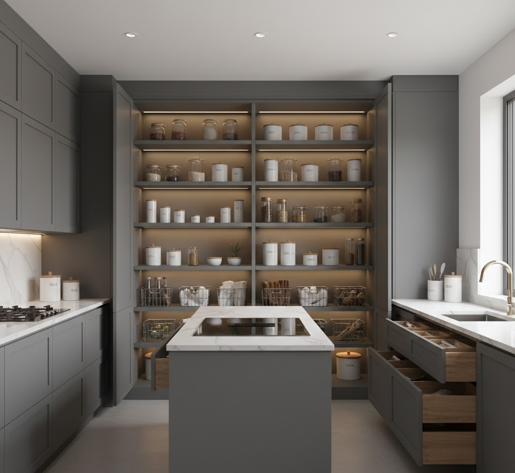 Organized modern kitchen